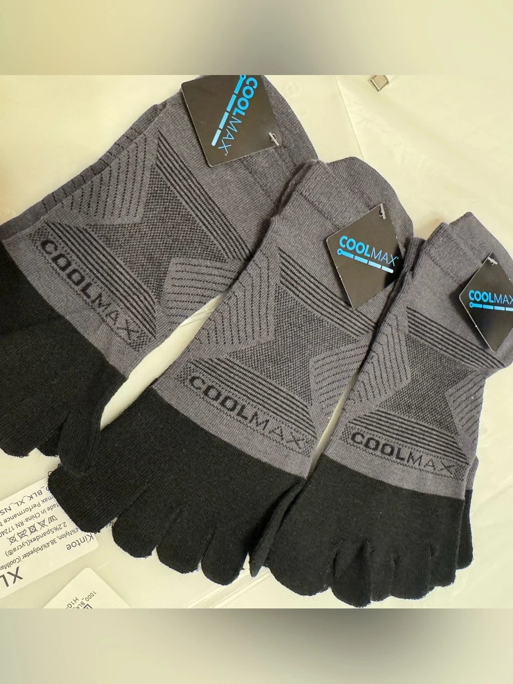 Lot of 3 Kintoe Coolmax Performance No Show Socks Unisex